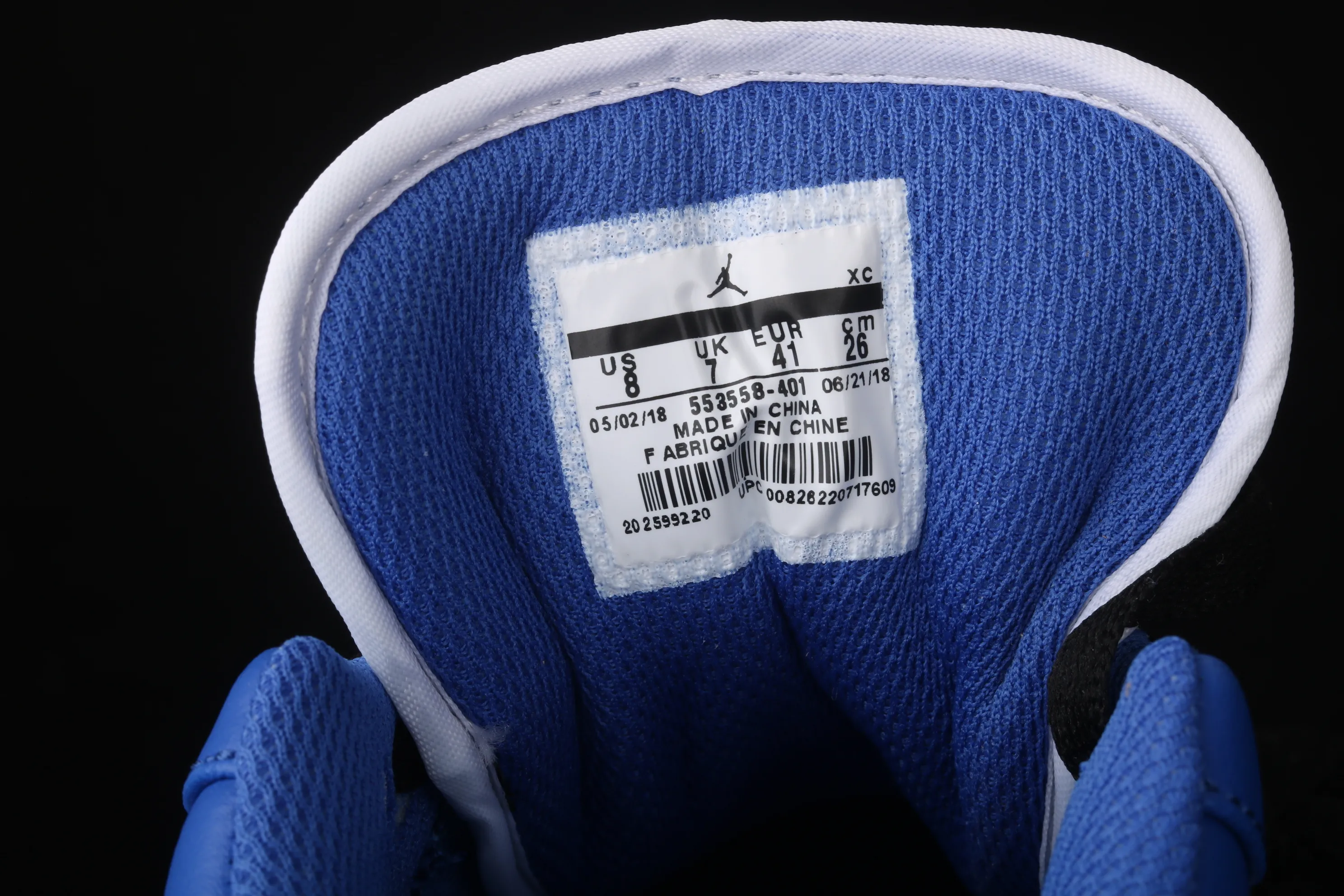 All categories Air Jordan Jordan series basketball shoes Air Jordan 1 Low new version Air Jordan 1 Low AJ1 Joe 1 white and blue top layer low-top cultural and leisure sports sneakers 553558-401